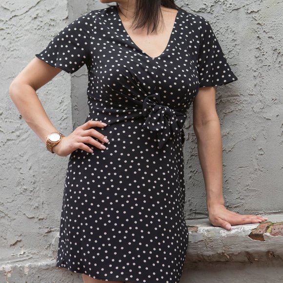 everly polka dot dress